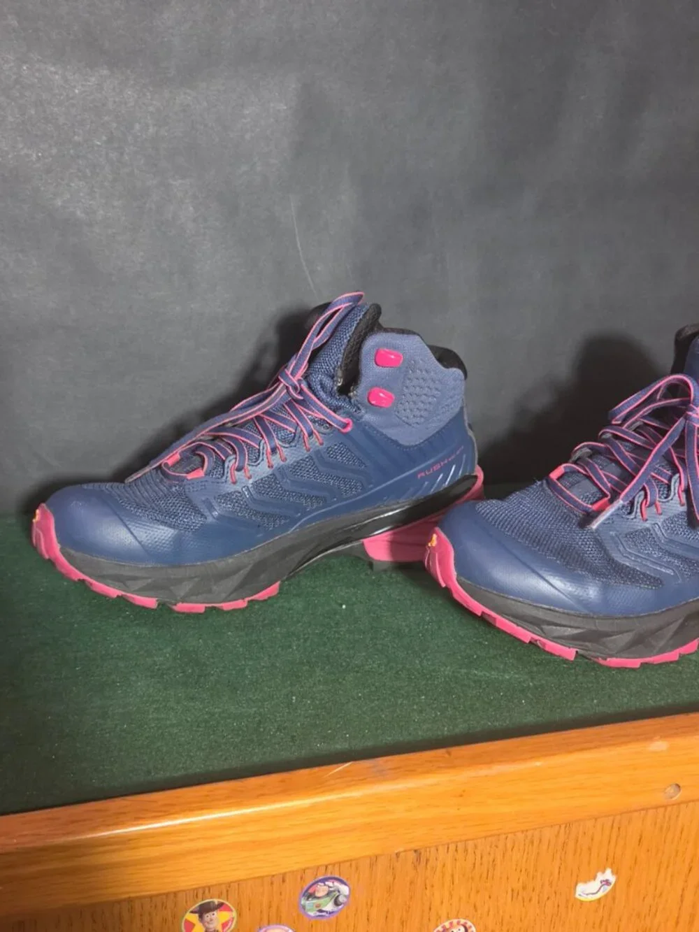 Navy Pink Trail Running Hiking Shoes